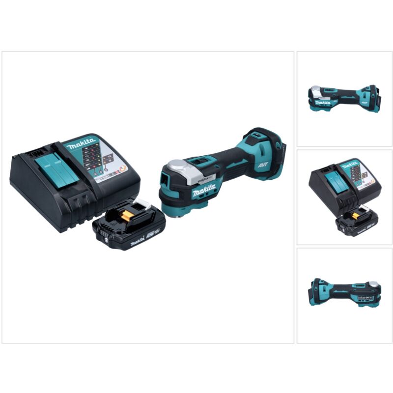Dtm 52 RA1 Outil multifonctions sans fil 18 v Starlock Max Brushless + 1x batterie 2,0 Ah + chargeur - Makita
