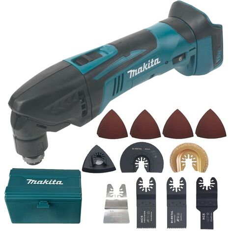 Makita DTM50Z 18v LXT Cordless Multi Tool Bare + 27pc Set Plunge Blades + Box