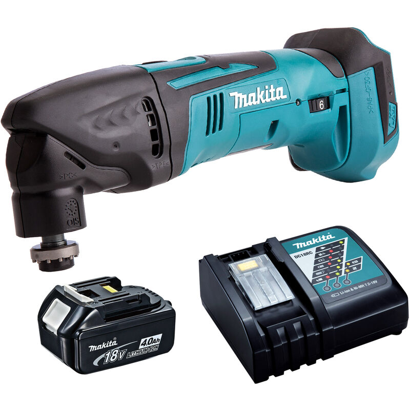 Image of DTM50Z 18V Oscillating Multi Tool Cutter with 1 x 4.0Ah Battery & Charger - Makita