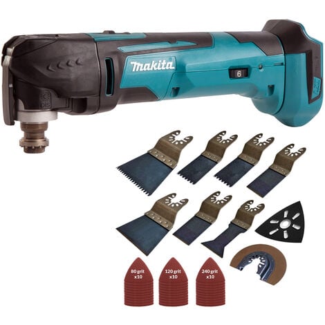 Makita DTM51Z 18V Li-ion Oscillating Multitool Cutter with 39 Piece Accessories Set:18V