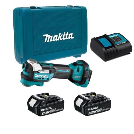 Makita DTM52RFJ Outil multifonctions Li-Ion 18V LXT - 2 x 3.0Ah Batteries + chargeur en coffret