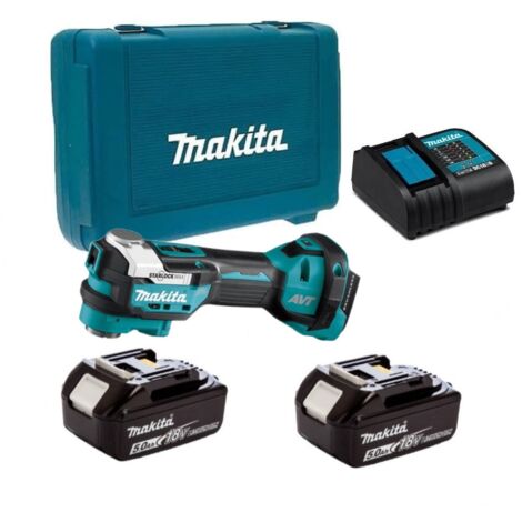 Makita DTM52RTJ Outil multifonctions Li-Ion 18V LXT - 2 x 5.0Ah Batteries + chargeur en coffret