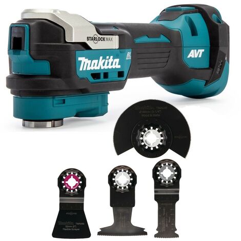 Makita DTM52Z 18v LXT Brushless Starlock Multi Tool Floor Plunge Floor Layer Set