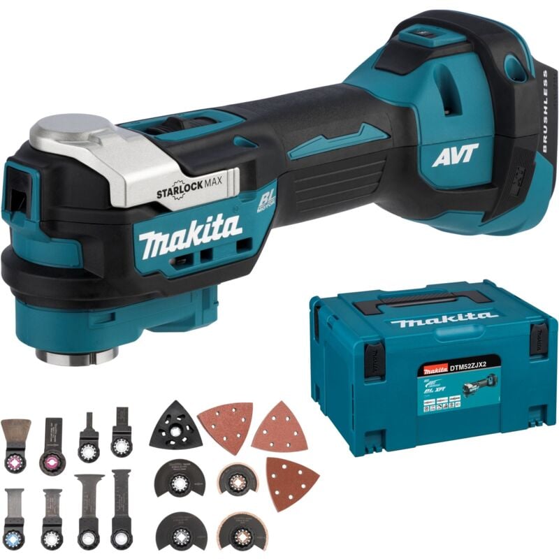 Image of Akku-Multitool lxt DTM52ZJX2, 18V, Makpac, Zubehör (ohne Akku, ohne Ladegerät) - Makita