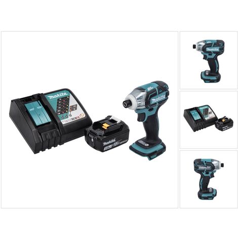Makita DTS 141 RF1 Visseuse à impulsions sans fil 18 V 40 Nm 1/4" Brushless + 1x batterie 3,0 Ah + chargeur