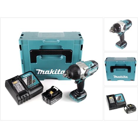 Makita DTW 1001 RF1J Clé à choc sans fil 18V 3/4" 1050Nm Brushless + 1x batterie 3,0Ah + chargeur + Makpac