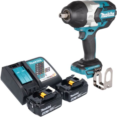 Makita DTW 1004 RM Akku Schlagschrauber 18 V 1050 Nm 1/2" Brushless + 2x Akku 4,0 Ah + Ladegerät