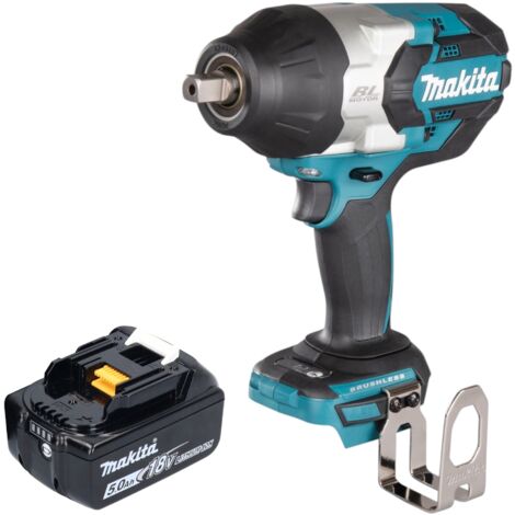 Makita DTW 1004 T1 Akku Schlagschrauber 18 V 1050 Nm 1/2" Brushless + 1x Akku 5,0 Ah - ohne Ladegerät