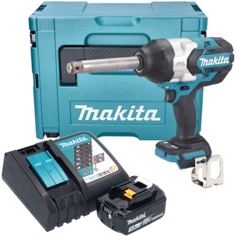 Makita DTW 1005 RF1J Akku Schlagschrauber 18 V 1360 Nm 3/4" Brushless + 1x Akku 3,0 Ah + Ladegerät + Makpac