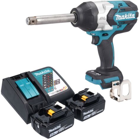 Makita DTW 1005 RT Akku Schlagschrauber 18 V 1360 Nm 3/4" Brushless + 2x Akku 5,0 Ah + Ladegerät