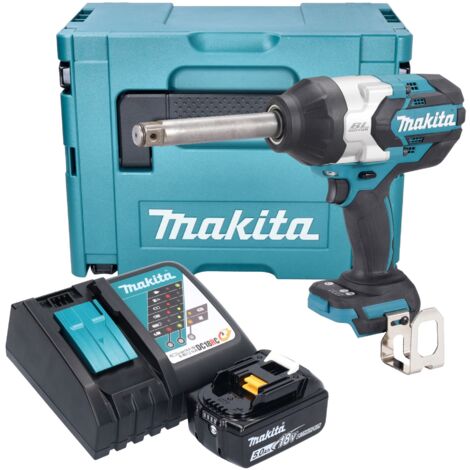 Makita DTW 1005 RT1J Akku Schlagschrauber 18 V 1360 Nm 3/4" Brushless + 1x Akku 5,0 Ah + Ladegerät + Makpac