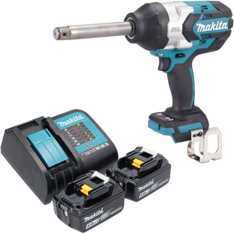 Makita DTW 1005 ST Akku Schlagschrauber 18 V 1360 Nm 3/4" Brushless + 2x Akku 5,0 Ah + Ladegerät
