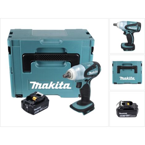Makita DTW 251 G1J Clé à choc sans fil 18 V 230 Nm 1/2'' + 1x batterie 6,0 Ah + Makpac - sans chargeur