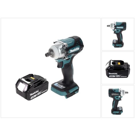 Makita DTW 300 F1 Visseuse à chocs sans fil 18 V 330 Nm 1/2" brushless + 1x Batterie 3,0 Ah - sans chargeur