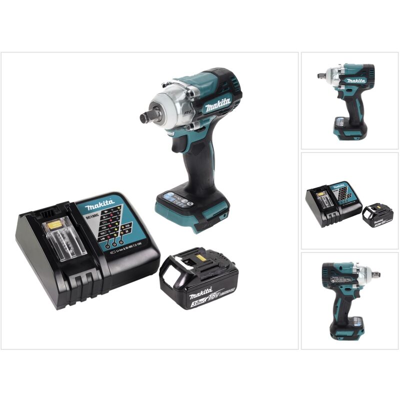 Dtw 300 RF1 Visseuse à chocs sans fil 18 v 330 Nm 1/2' brushless + 1x Batterie 3,0 Ah + Chargeur - Makita