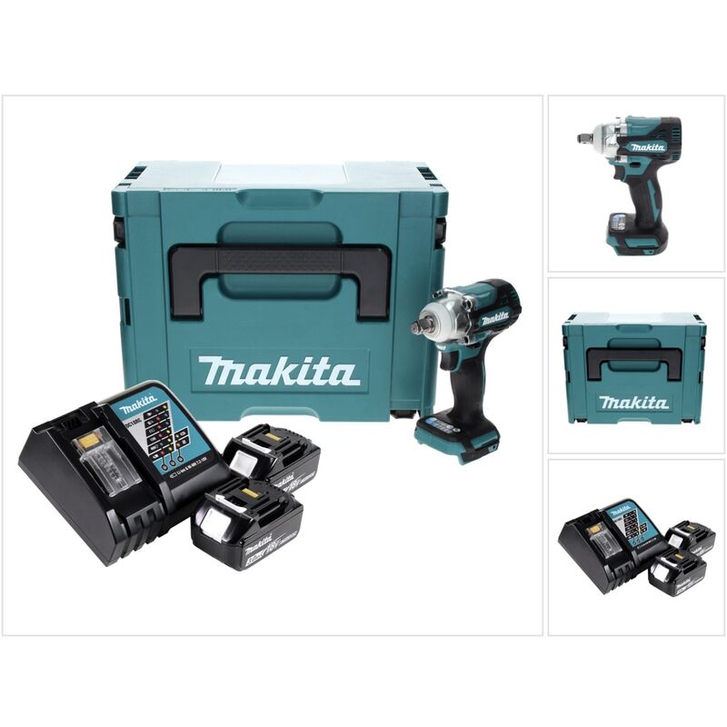 Dtw 300 rfj Visseuse à chocs sans fil 18 v 330 Nm 1/2' Brushless + 2x Batteries 3,0 Ah + Chargeur + Makpac - Makita