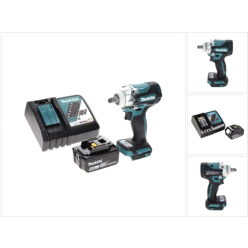 Dtw 300 RG1 Avvitatore ad impulsi a batteria 18V 330Nm 1/2' Brushless + 1x Batteria 6,0 Ah + Caricabatterie - Makita