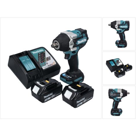 Makita DTW 700 RF Akku Schlagschrauber 18 V 700 Nm 1/2" XPT Brushless + 2x Akku 3,0 Ah + Ladegerät