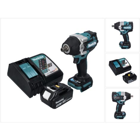 Makita DTW 701 RT1 Visseuse à choc sans fil 18 V 700 Nm 1/2'' XPT Brushless + 1x batterie 5,0 Ah + chargeur