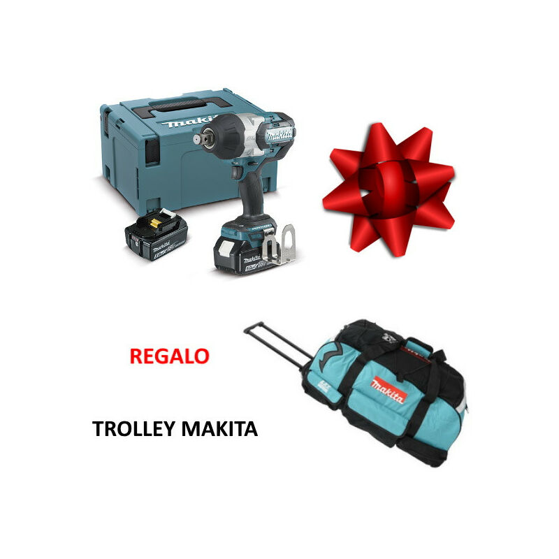 

Makita Dtw1001Rtj Llave De Impacto 18V 5Ah 3/4''