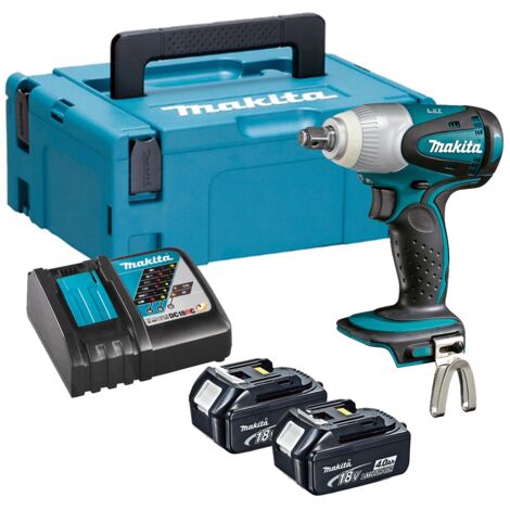 Makita DTW251RMJ 18V LXT Cordless 1/2" Impact Wrench - 2 x 4.0Ah Batteries, Charger &amp Makpac 2 Case