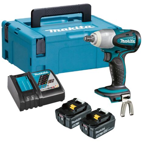 Makita DTW251RTJ 18V LXT Cordless 1/2" Impact Wrench - 2 x 5.0Ah Batteries, Charger &amp Makpac 2 Case