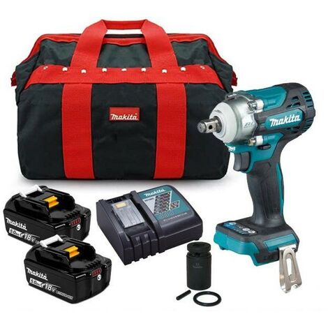 Makita DTW300TX2 18v Brushless LXT Scaffolders Impact Wrench Kit