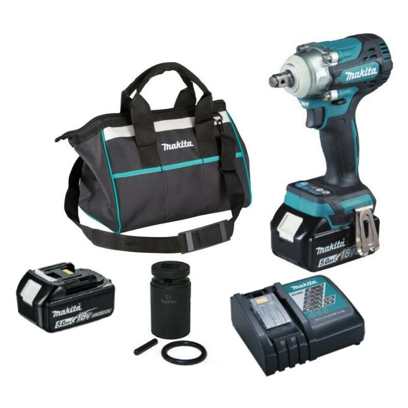 Makita DTW300TX2 18v LXT Brushless Impact Wrench 1/2 Drive 4 Speed 2 x 5.0ah