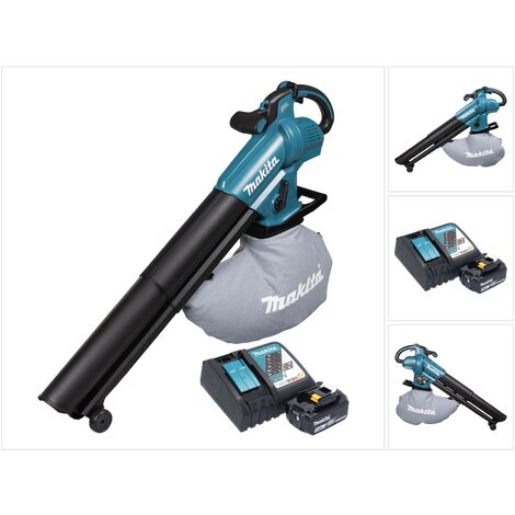 Makita DUB 187 RF Akku Laubbläser und Laubsauger 18 V Brushless + 1x Akku 3,0 Ah + Ladegerät