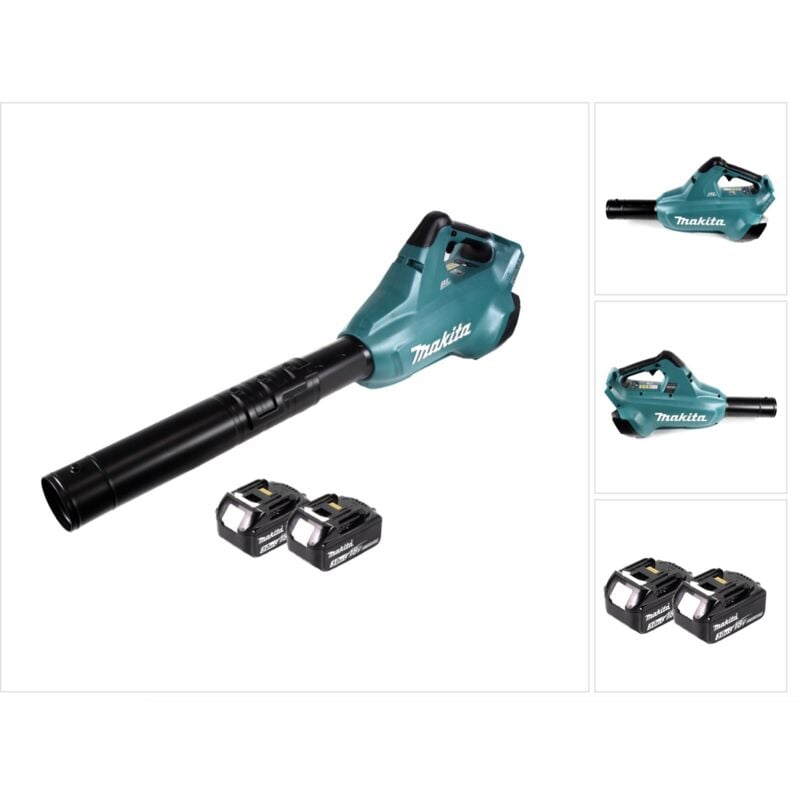 Makita - dub 362 f Souffleur de feuilles sans fil 2x18V + 2x Batteries 3.0Ah - sans chargeur