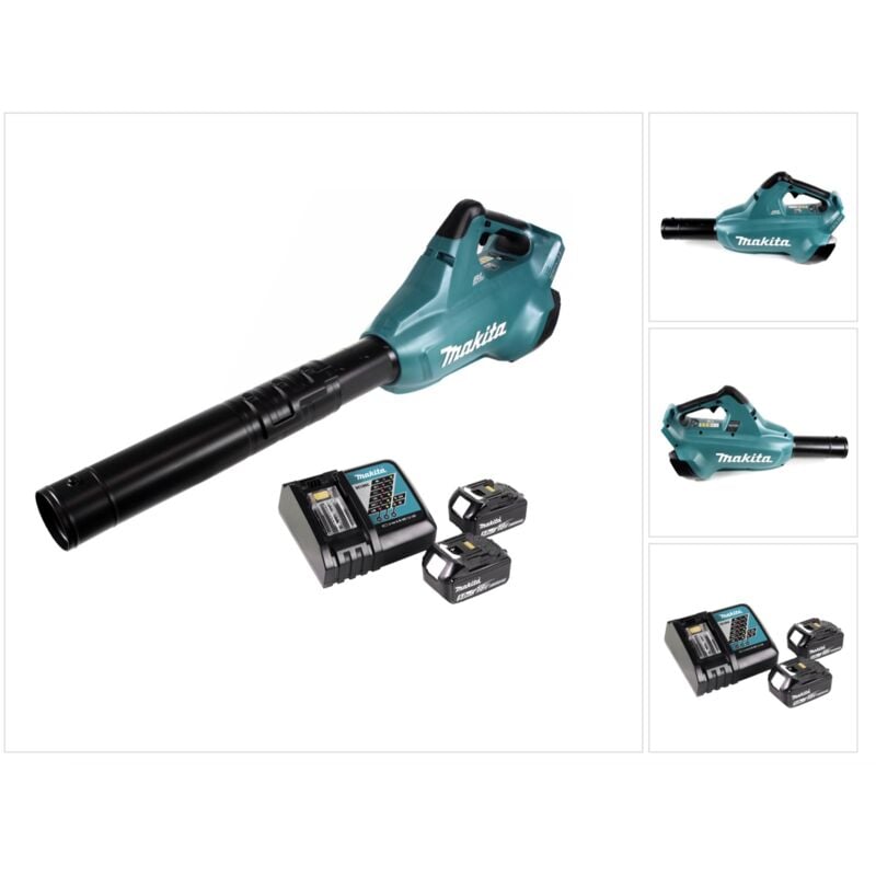 Makita - dub 362 rt Souffleur de feuilles sans fil 2x18V + 2x Batteries 5.0Ah + Chargeur