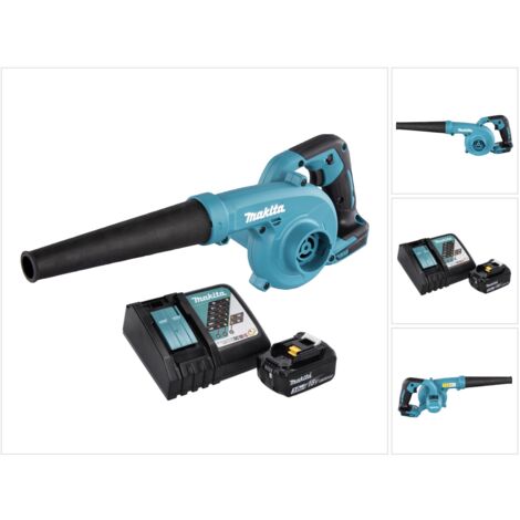 Souffleur/aspirateur De Feuilles Sans Fil 18V - Vitesse 0-16000 Tr/min, Débit Air 0-3,6 M³/min, Compatible Batterie Makita