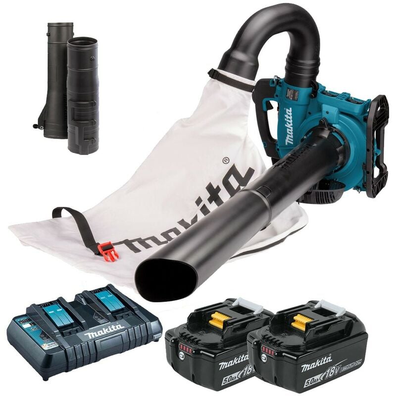 Makita - DUB363ZV Twin lxt 18v / 36v Brushless Leaf Blower Mulcher Vacuum 2x 5.0ah