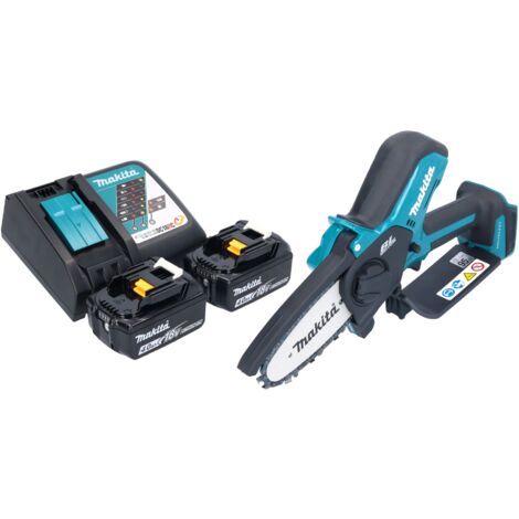 Makita DUC 101 RM201 Akku Astsäge 18 V 10 cm Brushless + 2x Akku 4,0 Ah + Ladegerät