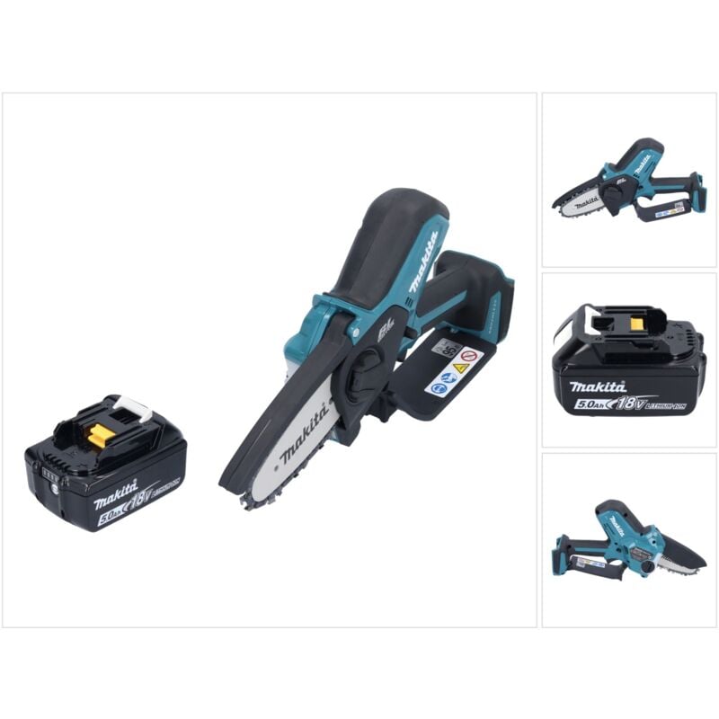 Duc 101 T1 Tondeuse sans fil 18 v 10 cm sans balais + 1x Batterie 5,0 Ah - ohne Ladegert - Makita