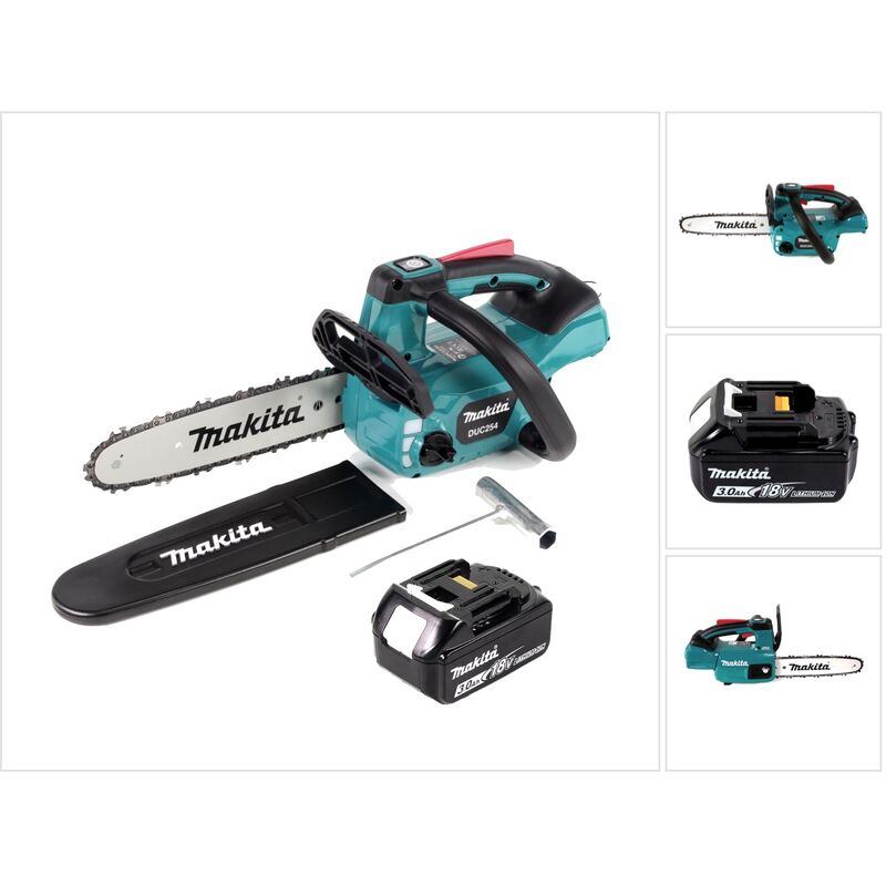 Makita DUC 254 F1 18 V Motosega brushless a batteria 25 cm + 1x Batteria 3,0 Ah - senza caricatore