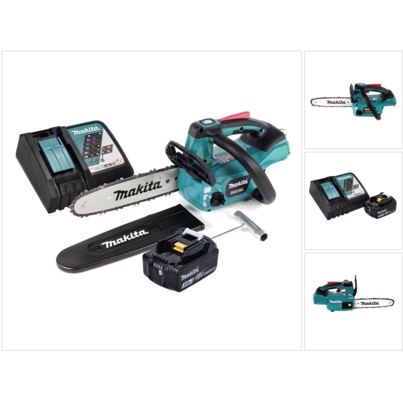 Makita DUC 254 RF1 18 V Motosega brushless a batteria 25 cm + 1x Batteria 3,0 Ah + Caricatore rapido DC 18 RC