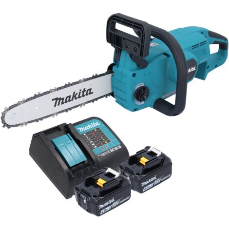 Makita DUC 307 SM2X3 Tronçonneuse à chaîne sans fil 18 V 30 cm Brushless + 2x batterie 4,0 Ah + chargeur