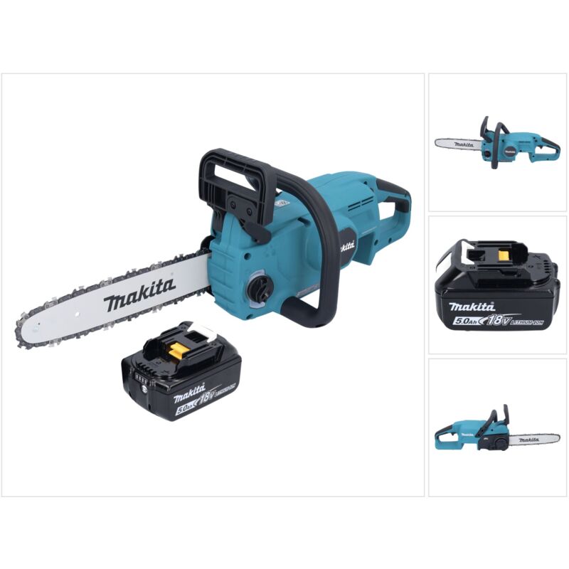 Duc 307 T1X2 tronçonneuse sans fil 18 v 30 cm 7,7 m/s sans balais + 1x batterie 5,0 Ah - sans chargeur - Makita