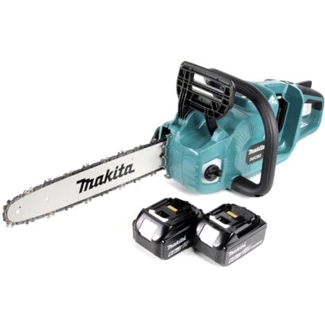 Makita DUC 353 G2 Akku Kettensäge 36V ( 2x18V ) Brushless 35 cm + 2x 6,0 Ah Akku - ohne Ladegerät