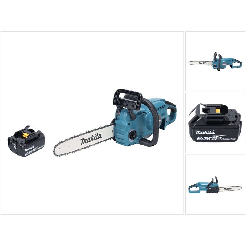 Duc 357 FX2 Trononneuse d'elagage sans fil 18 v 35 cm 7,7 m/s Brushless + 1x batterie 3,0 Ah - sans kit chargeur - Makita