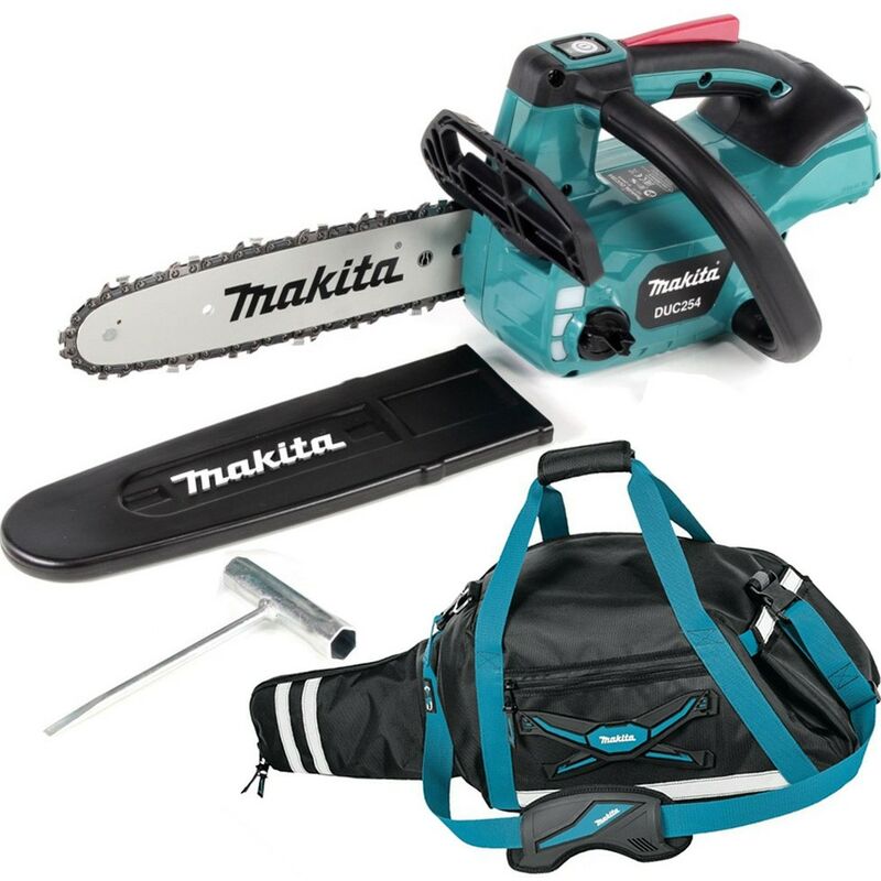 Makita - DUC254Z 18v LXT Cordless Brushless 25cm Chainsaw Top Handle Bare + Bag