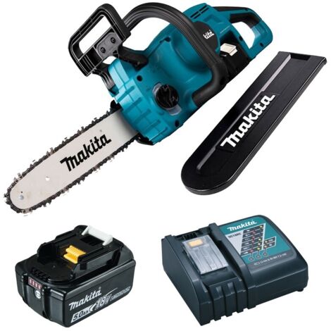 Makita DUC307RTX2 18v LXT Cordless Chainsaw Brushless 300mm 12"" + 1x 5.0ah