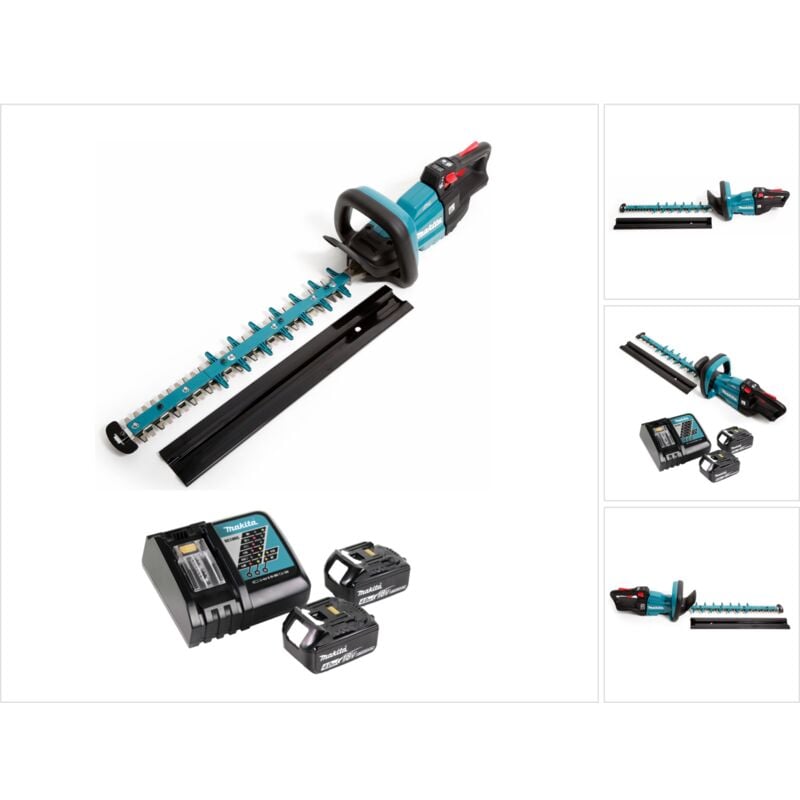 Duh 502 rm Taille-haie sans fil 18V 50cm + 2x batterie 4,0Ah + chargeur gert - Makita