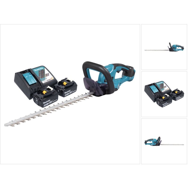 Duh 507 RG2 taille-haie sans fil 18 v 50 cm + 2x batterie 6,0 Ah + chargeur - Makita
