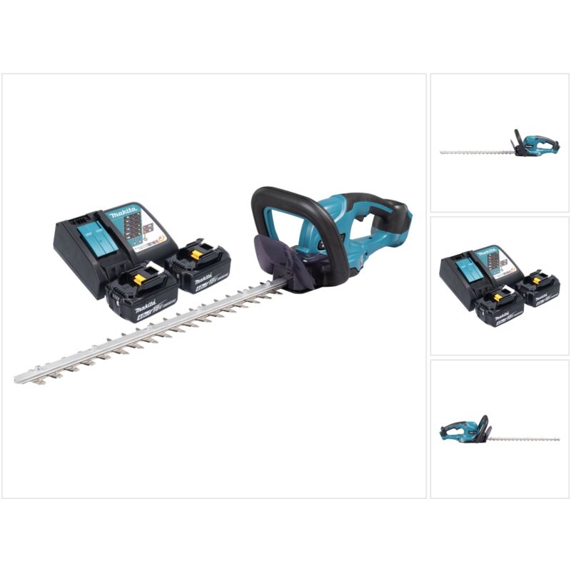 Makita DUH 507 RM2 taille-haie sans fil 18 V 50 cm + 2x batterie 4,0 Ah + chargeur