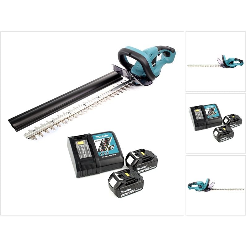 Duh 523 RF2 18V Li-Ion Taille-haie sans fil + 2x bl 1830 3,0 Ah Batteries + dc 18 rc Chargeur - Makita