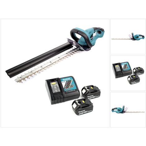 Makita DUH 523 RM2 18V Li-Ion Taille-haie sans fil + 2x BL 1840 4,0 Ah Batteries + DC 18 RC Chargeur