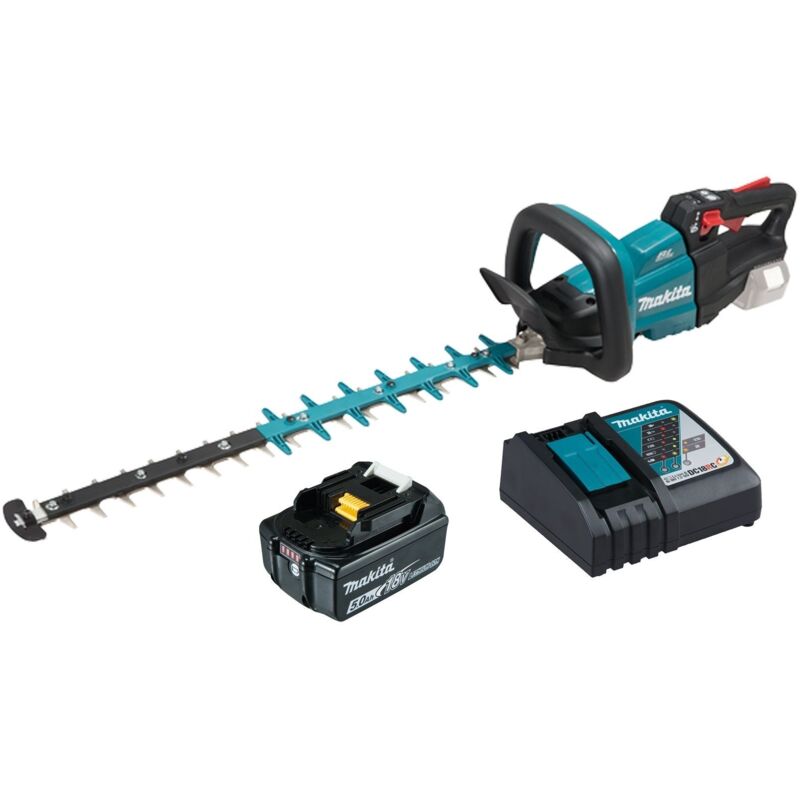DUH601RT Taille-haies sans fil 18 v / 1x 5,0 Ah batterie + chargeur - Makita