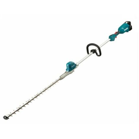 Makita DUN600LR LXT 18V 600mm Akku-Teleskop-Heckenschere mit 2 x 6.0Ah Akkus, bürstenlosem Motor und XPT-Technologie für Staub- und Feuchtigkeitsbeständigkeit.